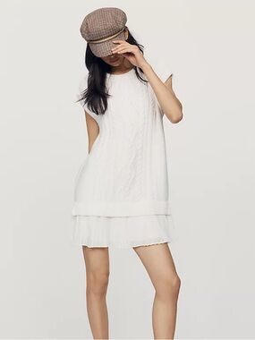 Anthropologie Delphine twofer cable knit mini dress Size X-Large